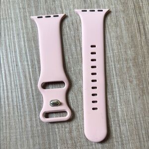 Pink Silicone Smartwatch Band